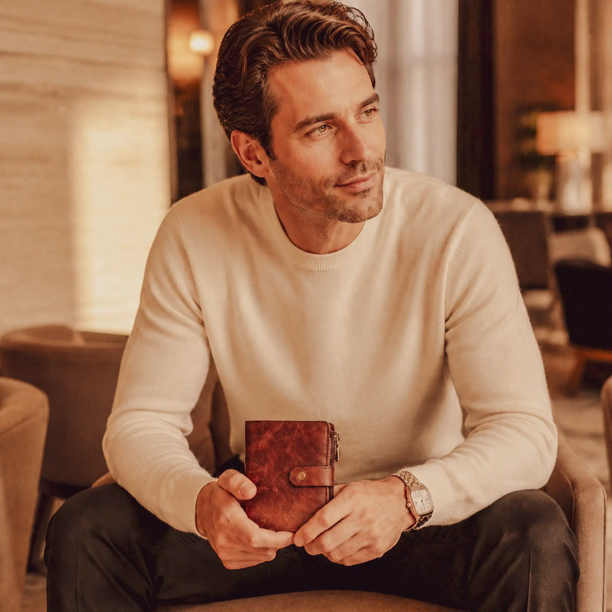 CAMERON™ — Men's RFID Leather Wallet