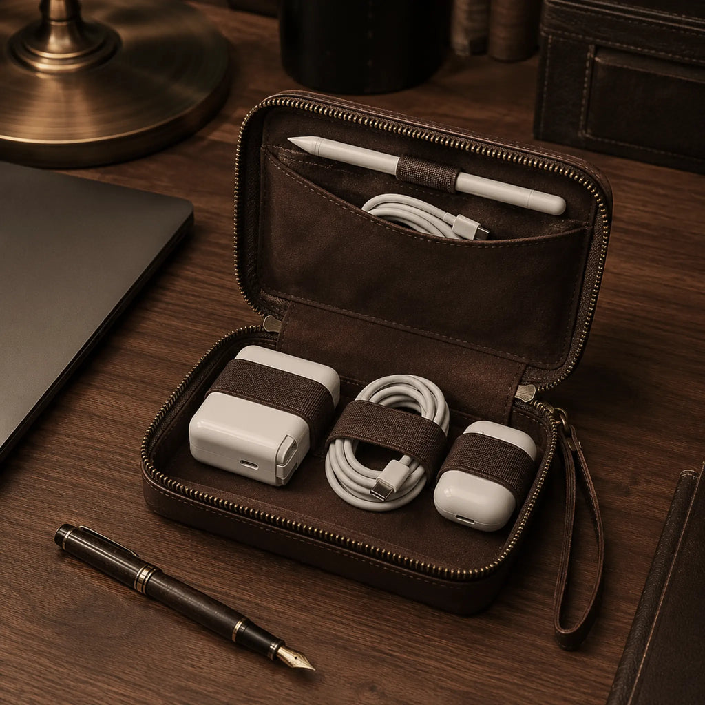 NOMAD™ — Leather Tech Organizer