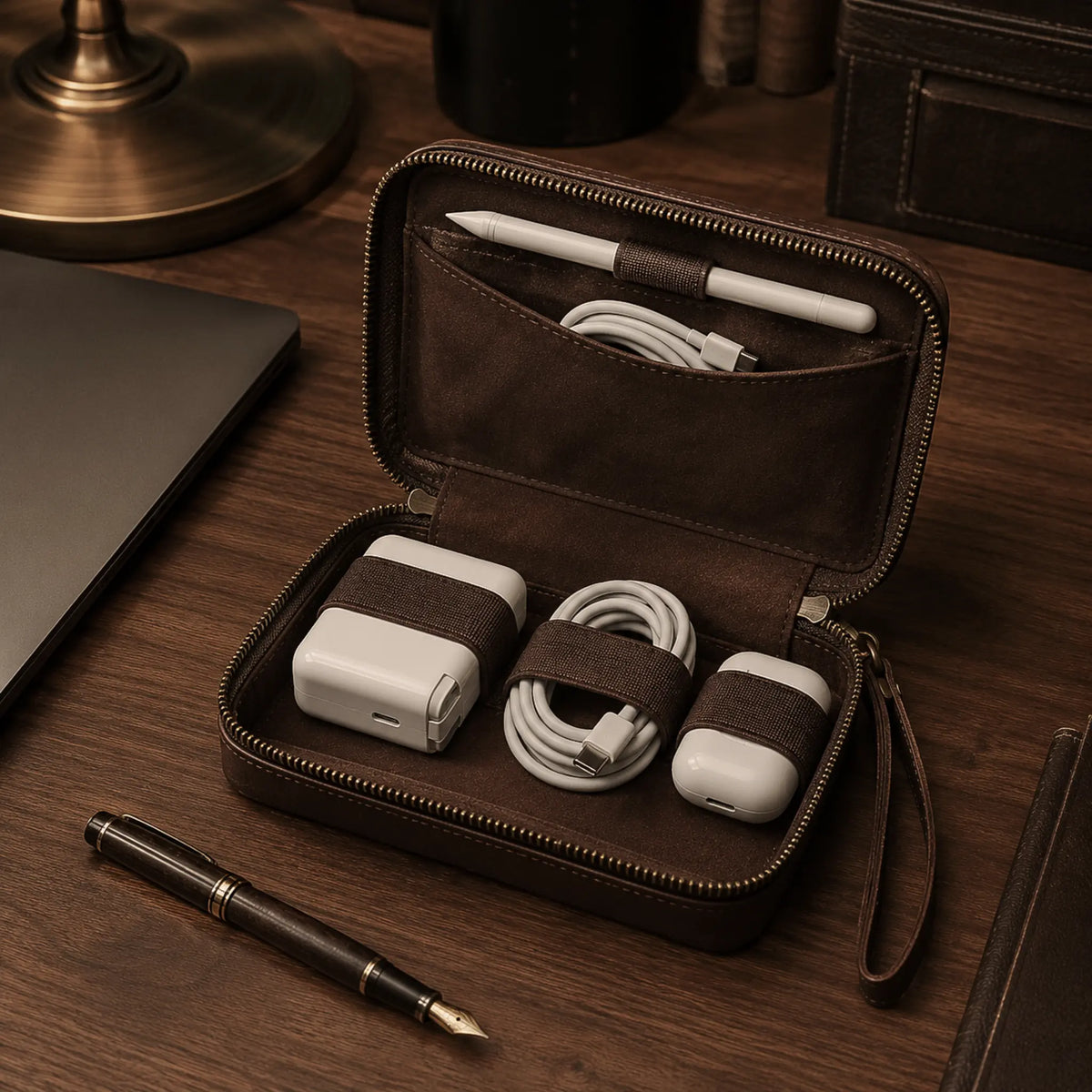 NOMAD™ — Leather Tech Organizer